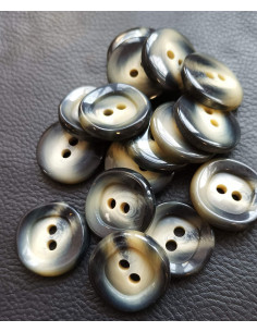 Bouton 2 trous, Ø 27 mm, noir 2