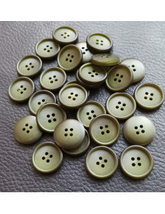Bouton 4 trous, Ø 16 mm, vert 2
