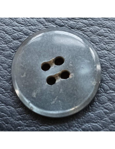 Bouton 4 trous, Ø 21 mm, gris