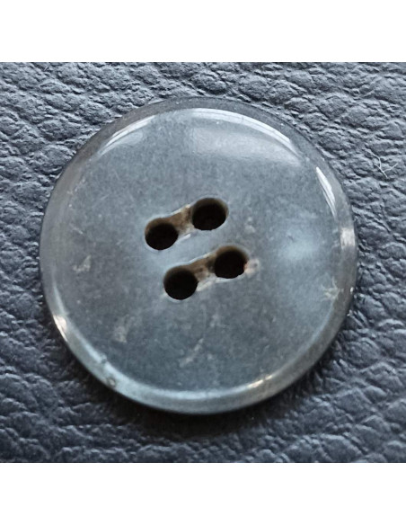 Bouton 4 trous, Ø 21 mm, gris