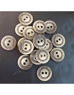 Bouton 2 trous, Ø 27 mm, marron 2