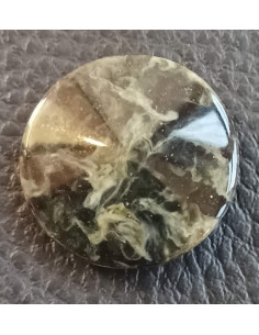 Bouton tunnel, Ø 21 mm, noir