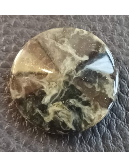 Bouton tunnel, Ø 21 mm, noir