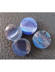 Bouton à queue, Ø 11mm, bleu 2
