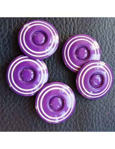 Bouton à queue, Ø 21 mm, violet