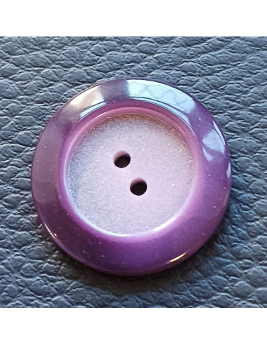 Bouton 2 trous, Ø 23 mm, violet