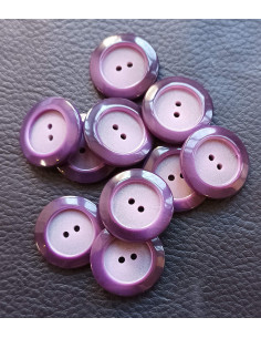 Bouton 2 trous, Ø 23 mm, violet 2