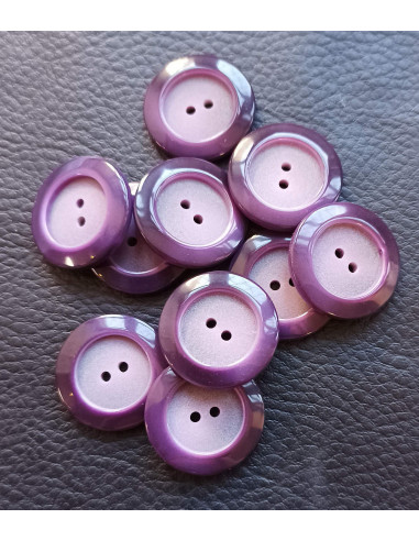 Bouton 2 trous, Ø 23 mm, violet