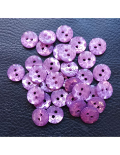 Bouton 2 trous, Ø 12 mm, violet 2