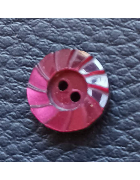 Bouton 2 trous, Ø 12 mm, rose