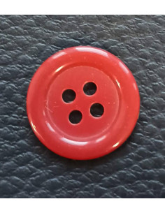 Bouton 4 trous, Ø 17 mm, marron