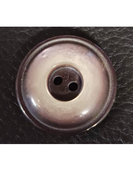 Bouton 2 trous, Ø 27mm, marron