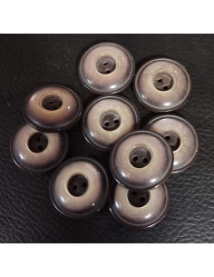 Bouton 2 trous, Ø 27mm, marron 2