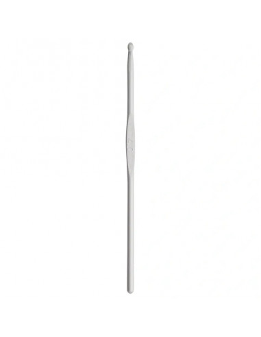 Crochet pour laine sans manche, 14cm, 4mm, gris