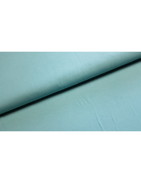 Jersey de coton uni, bio, vert d'eau