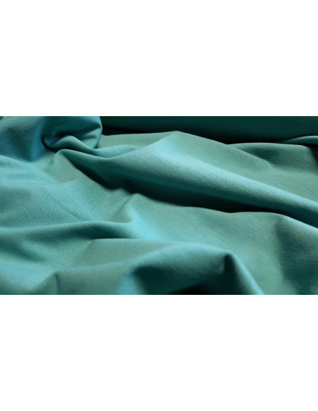 Jersey de coton uni, bio, vert d'eau
