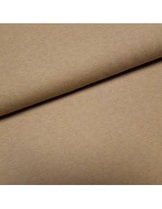 Tissu, Sweat Léger Uni, Camel Chiné, Laize 160 cm, Coton Recyclé