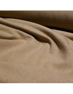 Tissu, Sweat Léger Uni, Camel Chiné, Laize 160 cm, Coton Recyclé 2