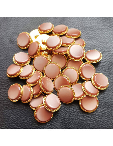 Bouton à queue, Ø 21 mm, marron