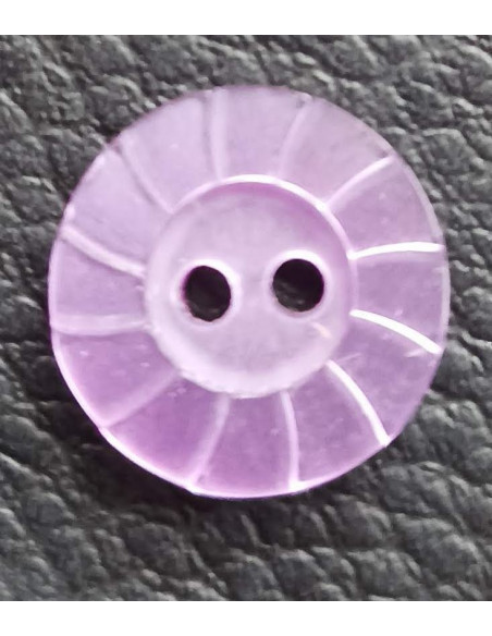 Bouton 2 trous, Ø 14 mm, violet
