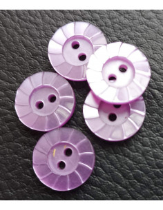 Bouton 2 trous, Ø 14 mm, violet 2