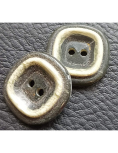 Bouton 2 trous, Ø 21mm, vert 2