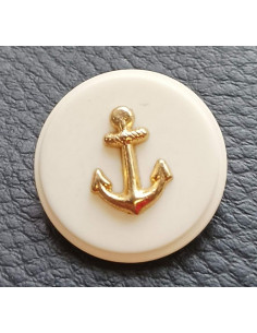 Bouton à queue, Ø 23mm, beige