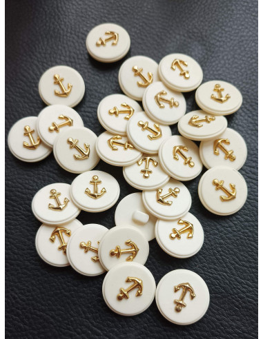 Bouton à queue, Ø 23mm, beige