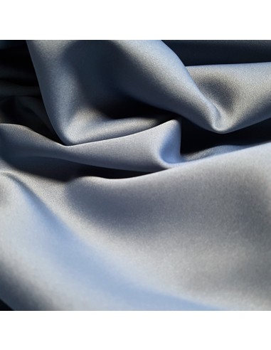 Tissu, Microfibre Micro Satin, Bleu Jeans, Laize 150 cm, 100% Polyester