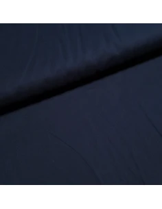 Tissu, Voile de Coton Uni, Bleu Marine, Laize 140 cm, 100% Coton 98g/m²