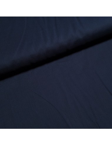 Tissu, Voile de Coton Uni, Bleu Marine, Laize 140 cm, 100% Coton 98g/m²
