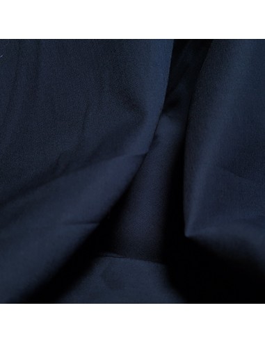 Tissu, Voile de Coton Uni, Bleu Marine, Laize 140 cm, 100% Coton 98g/m²