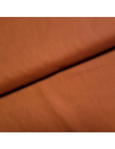 Tissu, Voile de Coton Uni, Terracotta, Laize 140 cm, 100% Coton 98g/m²