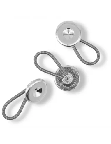 Boutons flexi avec boucle Prym 15 mm Argent | Zephyr Tissus
