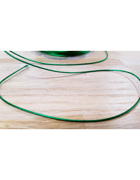 Cordon lurex, Ø1mm, vert