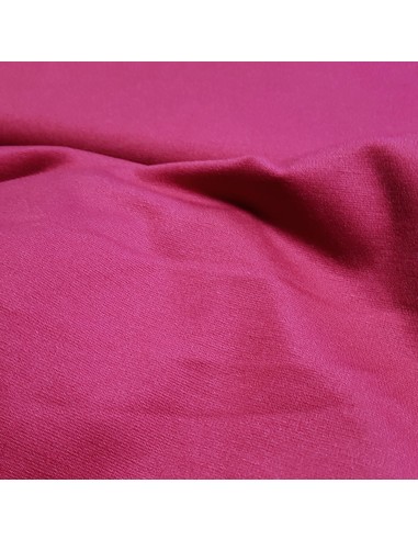 Tissu, Jersey Milano Uni, Framboise, Laize 150 cm, Viscose Stretch Oeko-Tex