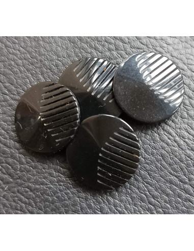 Bouton à queue, Ø 21 mm, noir