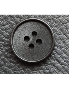 Bouton 4 trous, Ø 17 mm, noir