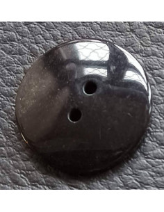 Bouton 2 trous, Ø 21 mm, noir