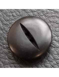 Bouton 2 trous, Ø 17 mm, noir