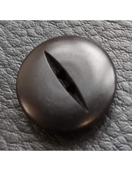 Bouton 2 trous, Ø 17 mm, noir