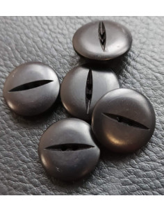 Bouton 2 trous, Ø 17 mm, noir 2