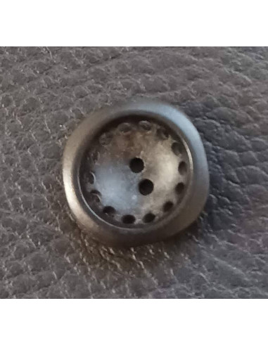 Bouton 2 trous, Ø 16 mm, noir