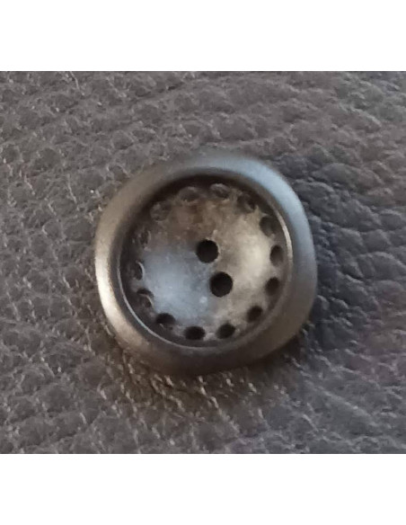 Bouton 2 trous, Ø 16 mm, noir