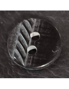 Bouton 2 trous, Ø 13 mm, noir