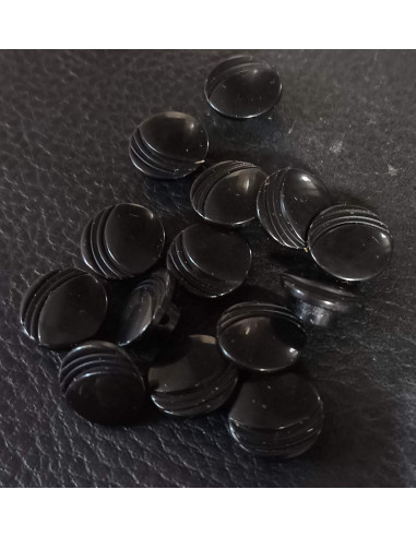 Bouton à queue, Ø 11 mm, noir