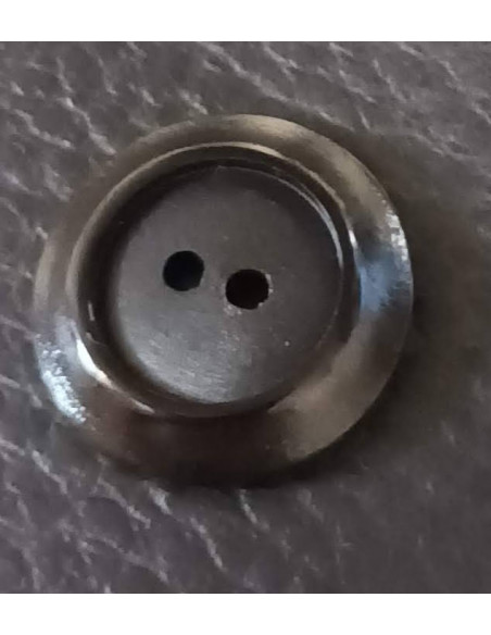 Bouton 2 trous, Ø 27 mm, noir