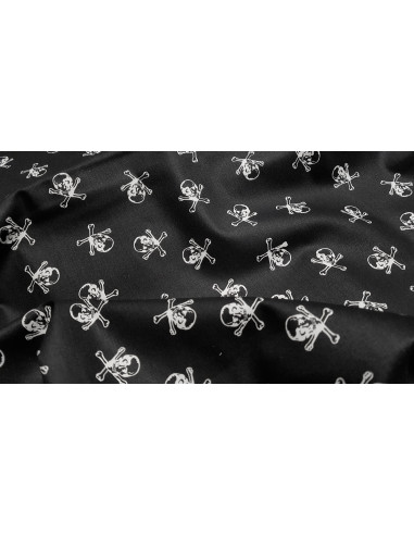 Popeline de coton tête de mort