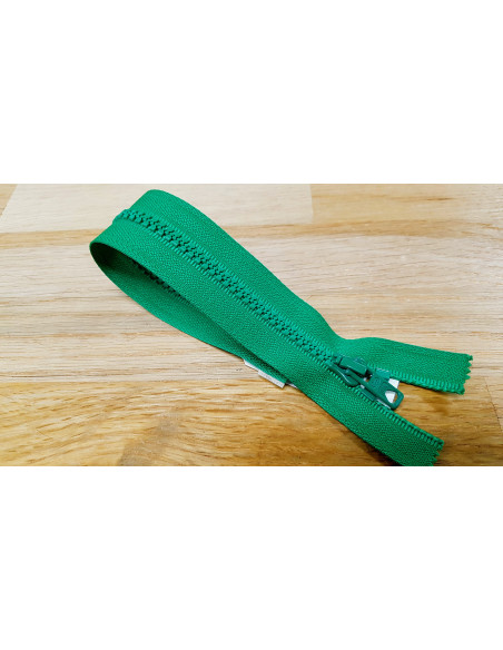 Fermeture Eclair Z54, Moulée, vert émeraude, 55cm