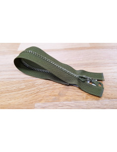 Fermeture Eclair Z54, Moulée, kaki foncé, 70cm